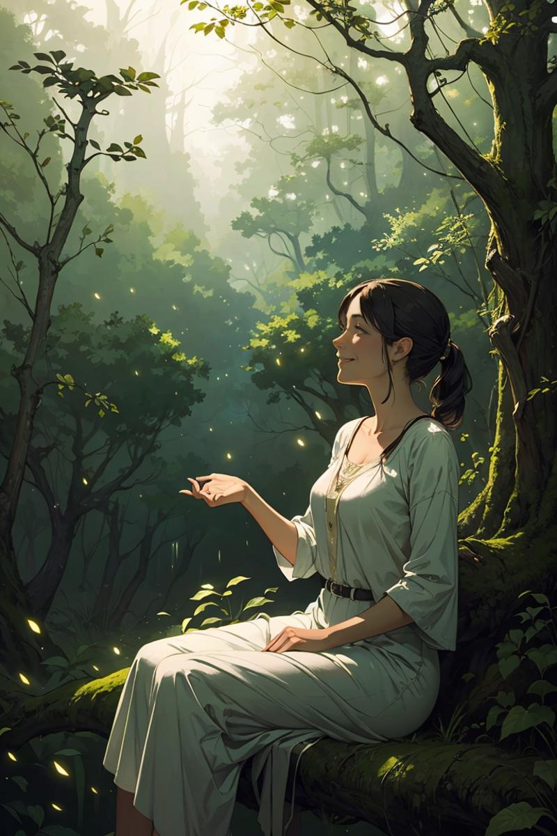 380734-536134670-1 woman sitting on a tree smile fog, forest, fireflies Andrew Wyeth (masterpiece ) (best quality) (dramatic lighting, best shado.png